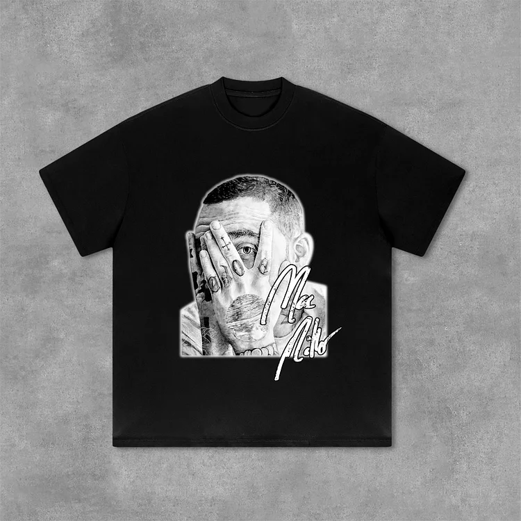 Mac Miller Graphic Print Cotton T-Shirt SOPULA