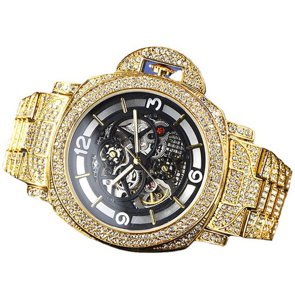Full Diamond Heavy Duty Luminous Large Dial Mechanical Watches