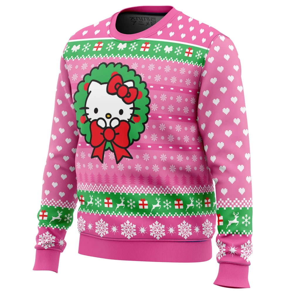 Cute Christmas Hello Kitty Ugly Christmas Sweatshirt