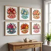 Stamped Cross Stitch Kit for Adults Floral Still Life Cup 18CT tapestrymarket