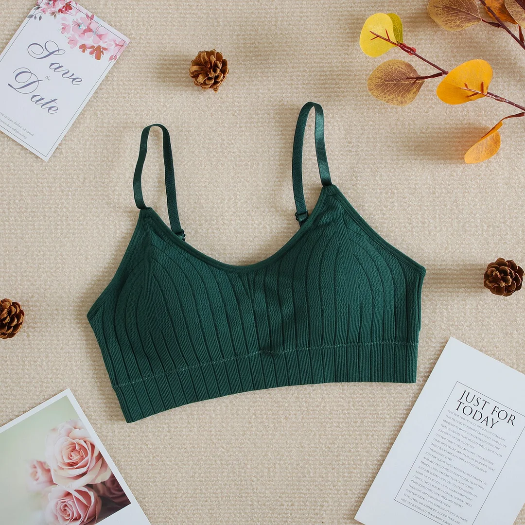 Billionm Seamless Tube Top Bra Women Sexy Striped Bralette Lingerie Female Wireelss Underwear A B CUP