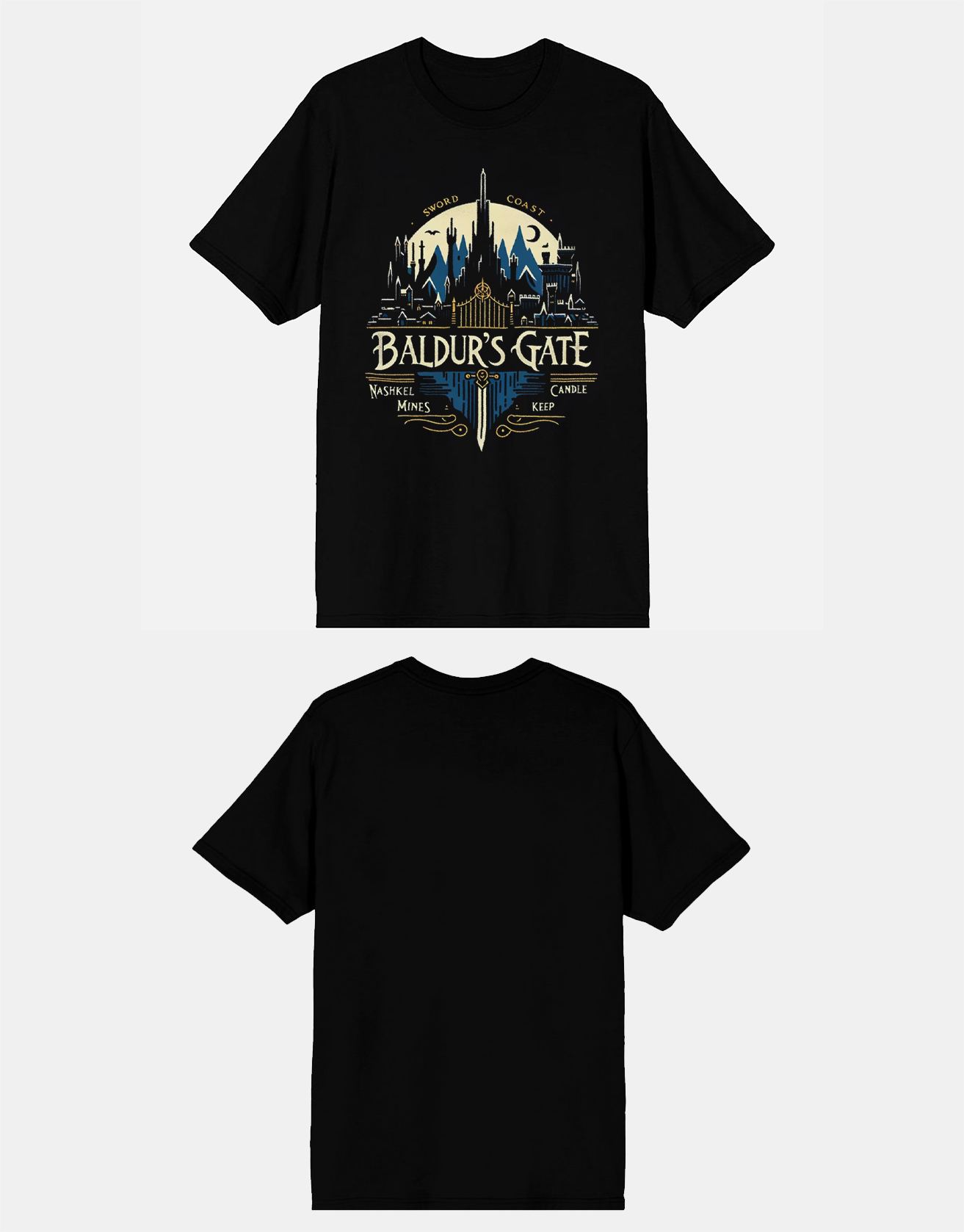 Baldur's Gate Elemental Logo T-Shirt / TECHWEAR CLUB / Techwear