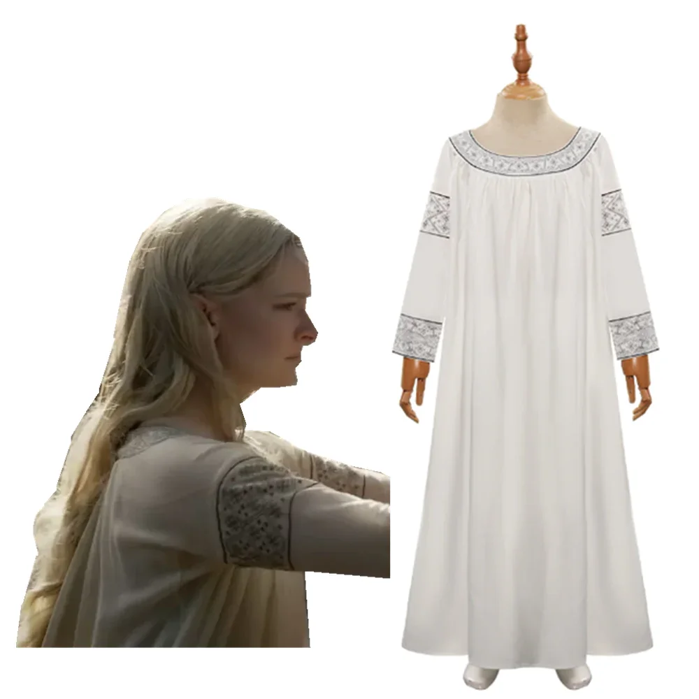 Kids Children The Lord of the Rings: The Rings of Power Season 1 Galadriel Cosplay Costume Outfits Halloween Carnival Party Suit