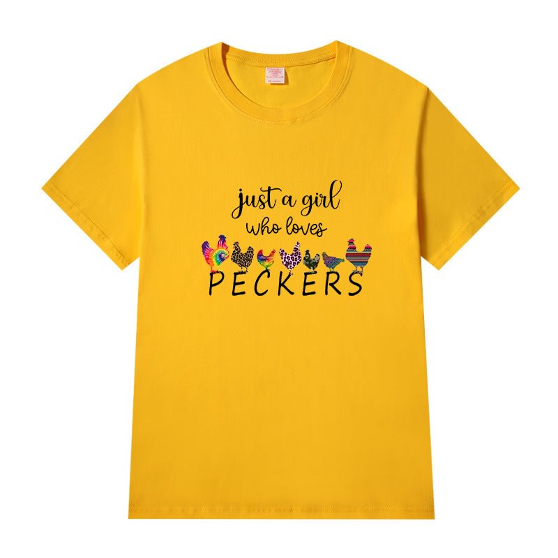 Short Sleeve Crew Neck Be Kind Letter Printed T-shirt