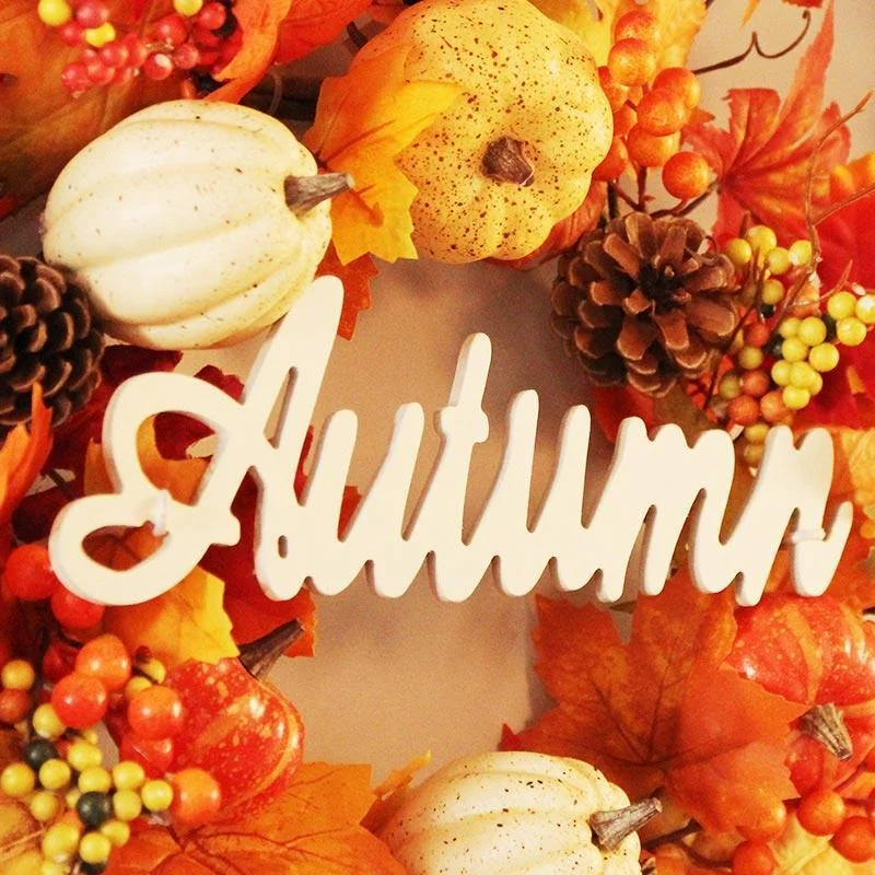 Maple Leaf Garland Autumn Pumpkin Hanging Halloween Garland Home Decor