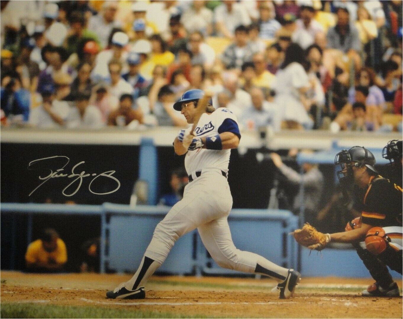 Steve Yeager Hand Signed Autographed 16x20 Photo Poster painting Los Angeles Dodgers Horizontal