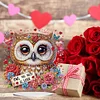DIY Love Owl Acrylic Special Shape Diamond Painting Desktop Ornaments