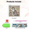 Diamond Painting-DIY Crystal Rhinestone Cat with Pattern