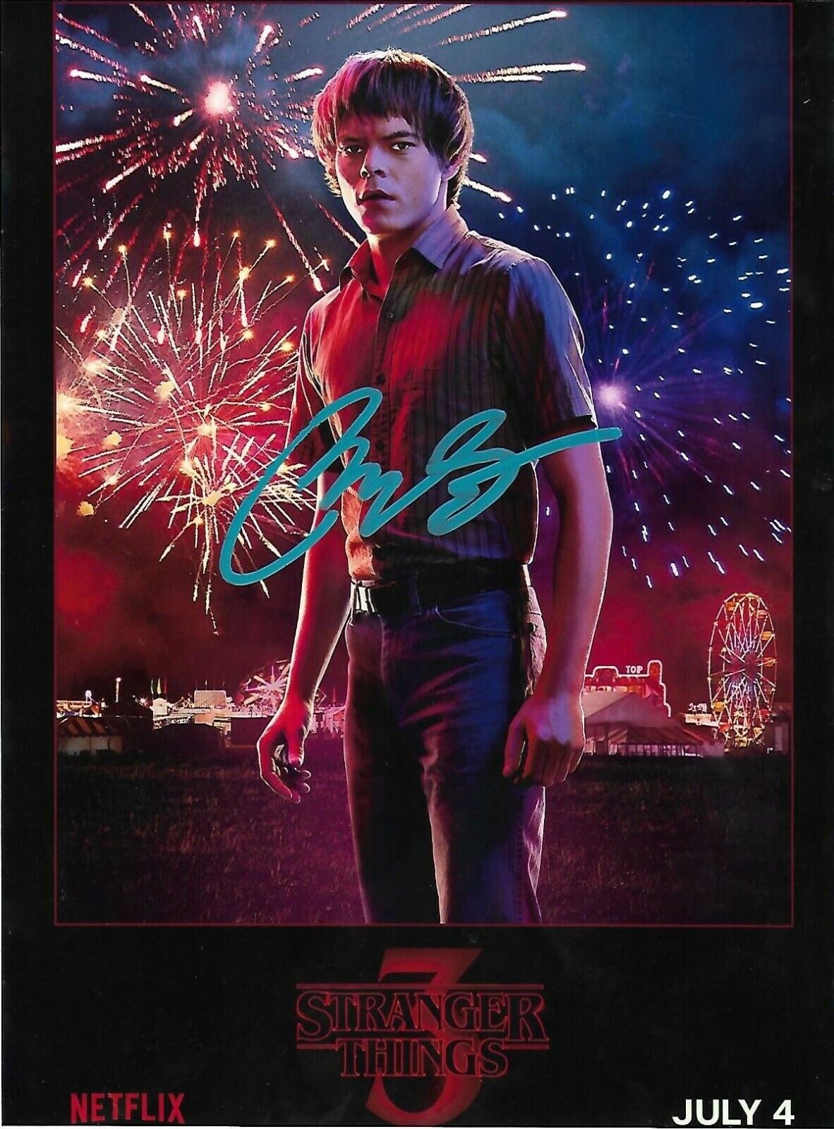 Charlie Heaton signed Autographed Photo Poster painting RARE Stranger Things