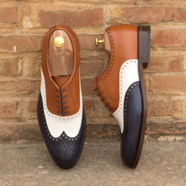 British Style 2021 Pre-business Lace-up Color Matching Men's Shoes