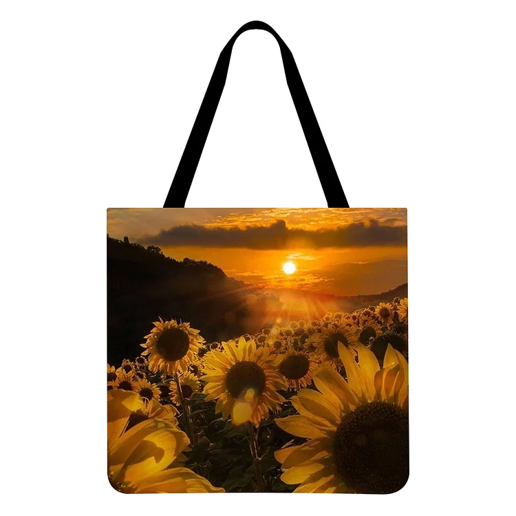 Sunflower - Linen Tote Bag
