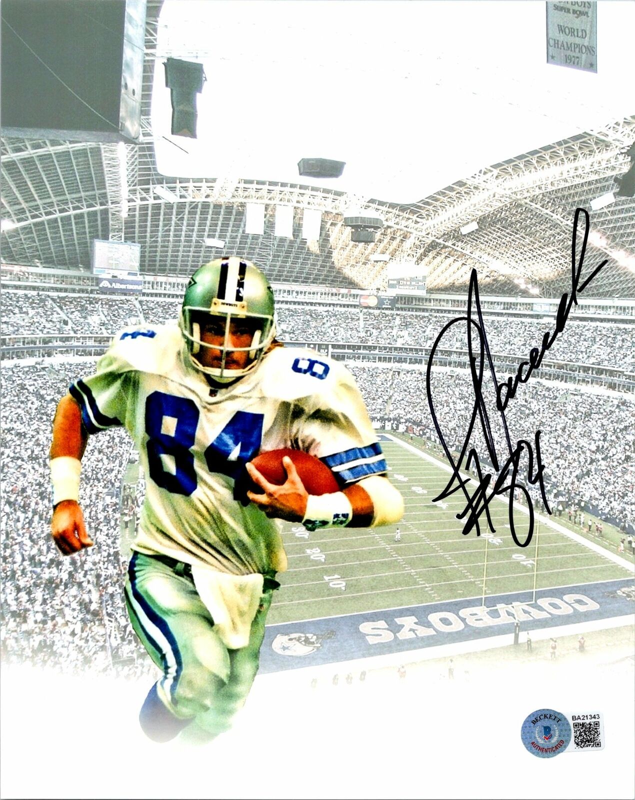 Jay Novacek Signed 8x10 Photo Poster painting - Dallas Cowboys Autographed NFL - BECKETT COA 5