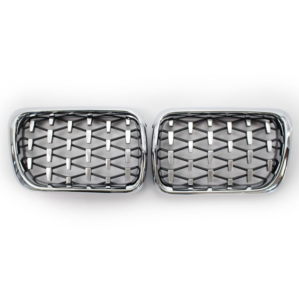 

1 Pair Chrome Diamond Kidney Grille for BMW E36 318is 325i M3 Coupe 96-99, 501 Original