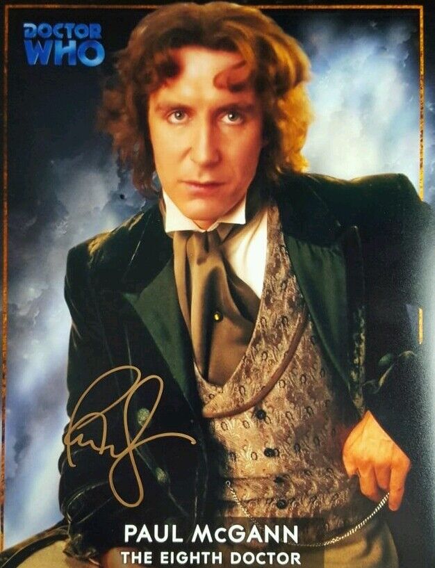 Paul McGann Signed Doctor Who 11x14 Photo Poster painting AFTAL