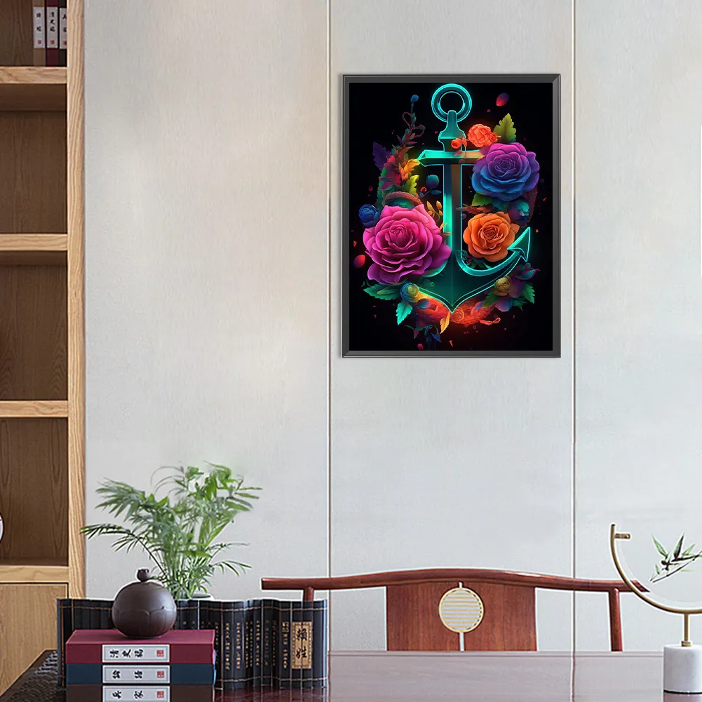 Partial AB Diamond Painting - Full Round Drill - Rose(Canvas|45*60cm)