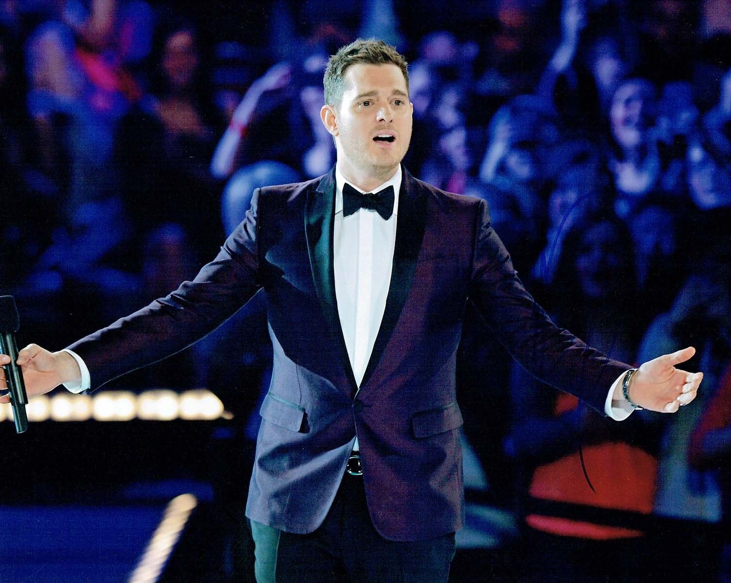 Michael BUBLE SIGNED Autograph 10x8 Music Photo Poster painting 4 AFTAL COA Canadian Singer