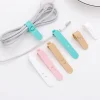 10 PACKS Silicone Cables Organizing Headphone Wire Tie 4in1 Daily Life Travel Charger Storaging Cable Tie