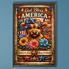 Diamond Painting -DIY Round Drill God Bless America(40x60cm)