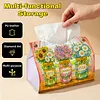 (24cm)Diamond Art Tissue Box DIY PU Napkin Cover for Home(best grandma ever)