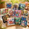 12Pcs Diamond Painting Garden Flowers Greeting Card Set with Envelope