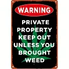 Warning Private Property Keep Outv - Vintage Metal Signs(12*16Inch) - Warning