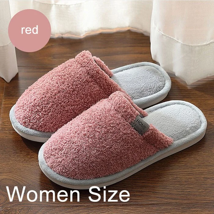 Large Size 43-47 Women Fur Slippers Casual Solid Suede Beautiful Winter Slippers Women Memory Foam Home Shoes Woman