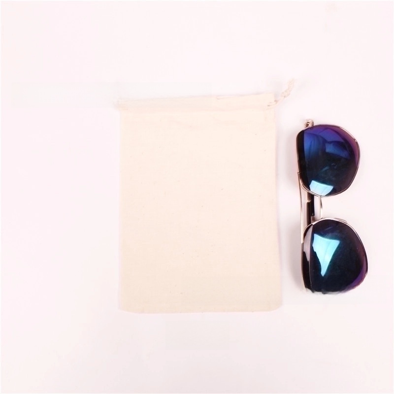 Minimalist Solid Color Cotton Jewelry Packaging Bags