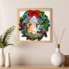 (35*35cm)Christmas wreath - Crystal Rhinestone Diamond Painting