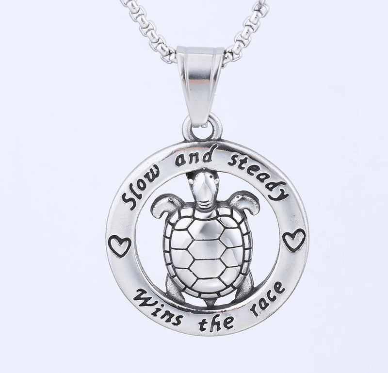 Hip-Hop Retro Tortoise 304 Stainless Steel Unisex