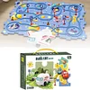 Children's educational rail car DIY puzzle rail car electric sliding train