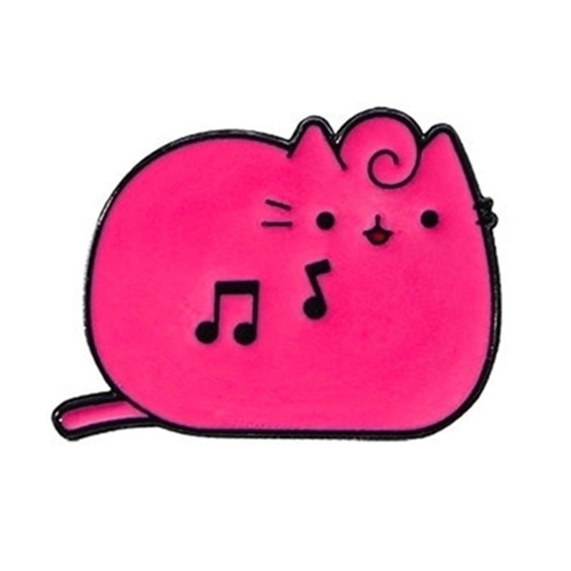 Cartoon Style Cute Pin Cat Alloy Unisex Brooches