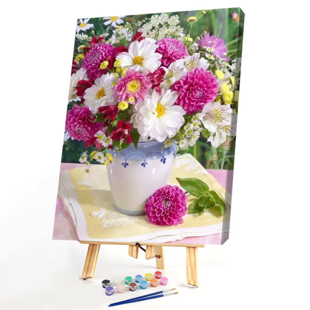 

40x50cm - Paint By Numbers Chrysanthemum, 501 Original