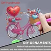 Valentine Day 2D Flat DIY Diamond Art Pendant Diamond Painting Set (Love Bike)