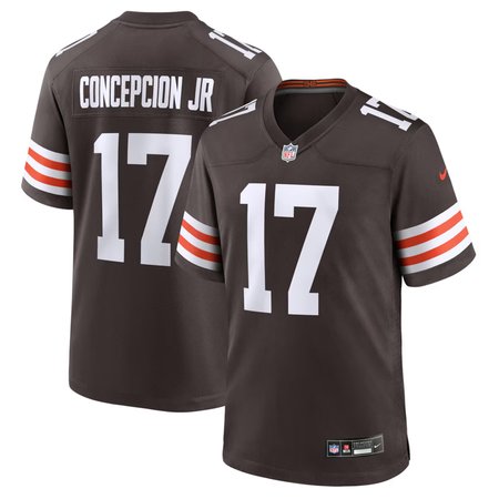 Youth Cleveland Browns #17 KC Concepcion Brown 2026 NFL Draft Game Jersey