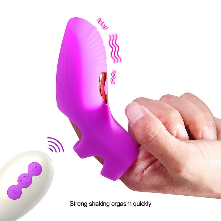 Wireless Remote Control Vibrating Finger Cover Flirting Jumping Egg 
