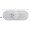 10-24V 48 LED RV Ceiling Light with Rocker Switch for Camper Yacht Boat