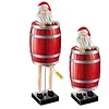 Funny Cigarette Holder Funny Santa Claus in The Wooden Barrel Cigarette Dispenser Cigarette Holder Prank Toy Gift for Man