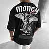 Unisex Oversize Money Print T-Shirt by Inlyline
