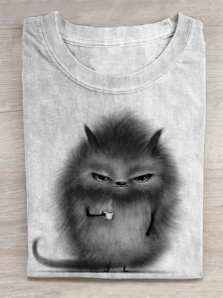 Chubby Animals Print T-shirt