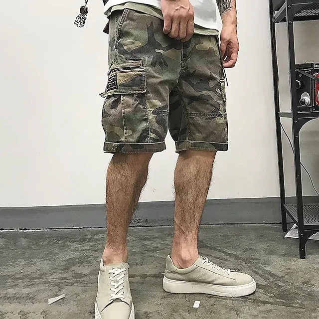 Men's Cargo Shorts Camo Shorts Shorts Hiking Shorts
