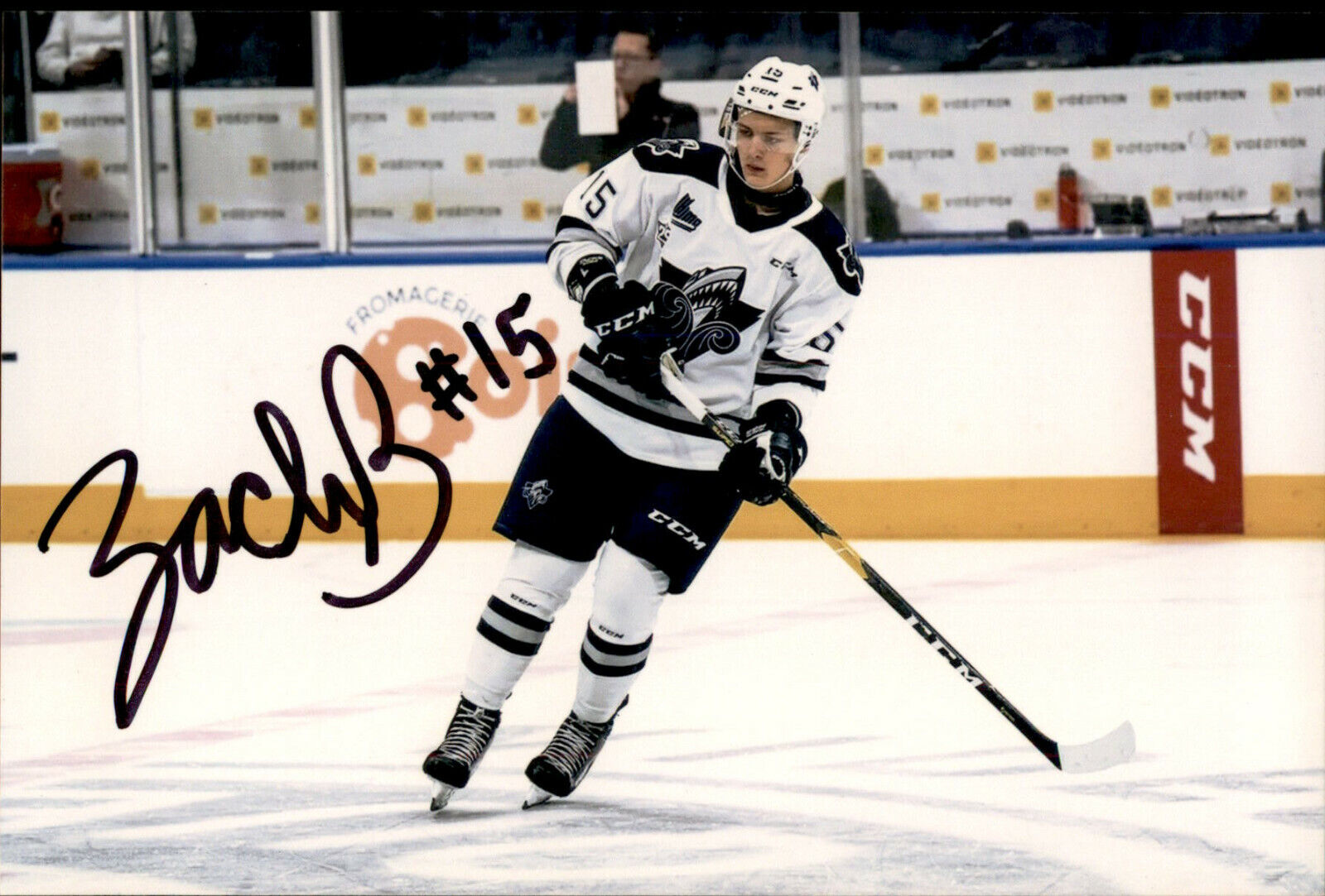 Zachary Bolduc SIGNED autographed 4x6 Photo Poster painting RIMOUSKI OCEANIC / ST LOUIS BLUES #3