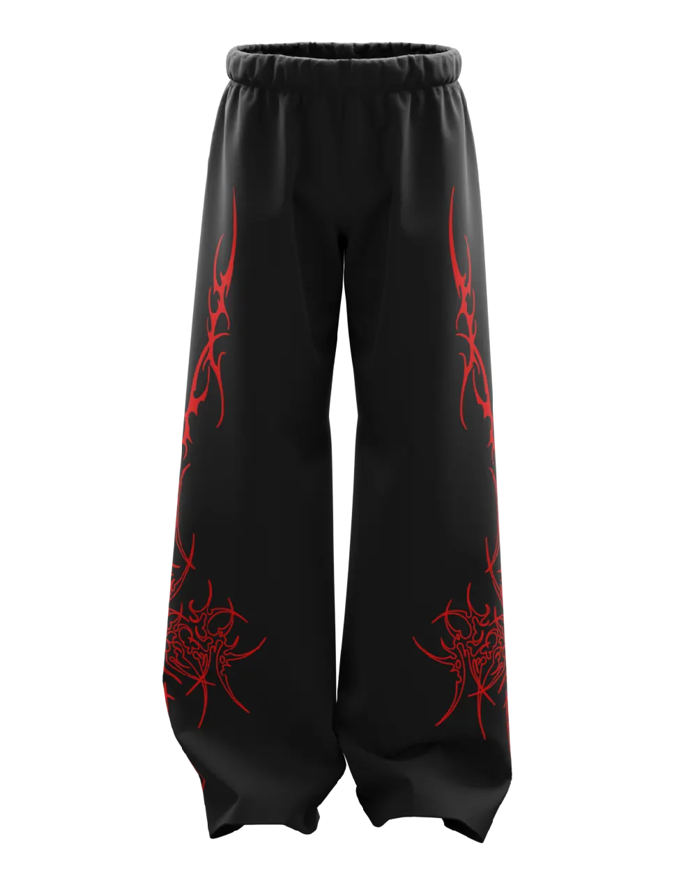 Bloodsigil Black Unisex Straight Fit Baggy Pants
