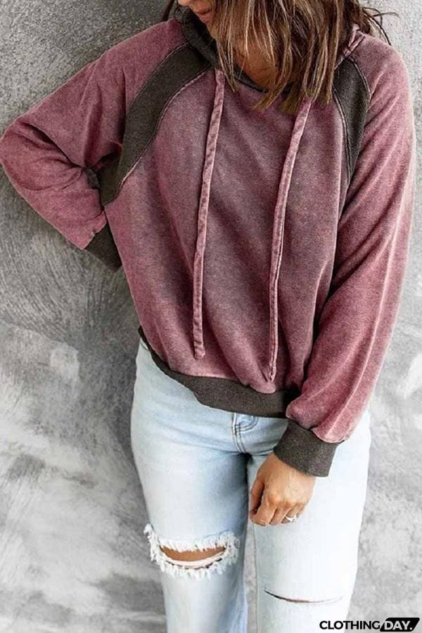 Morning Coffee Vintage Patchwork Hoodie