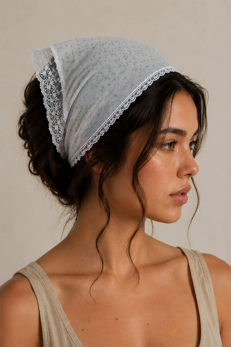 Prairie Scarf with Lace