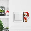 4Pcs Diamond Painting Acrylic Christmas Cat Wall Switch Sticker for Wall Decoration