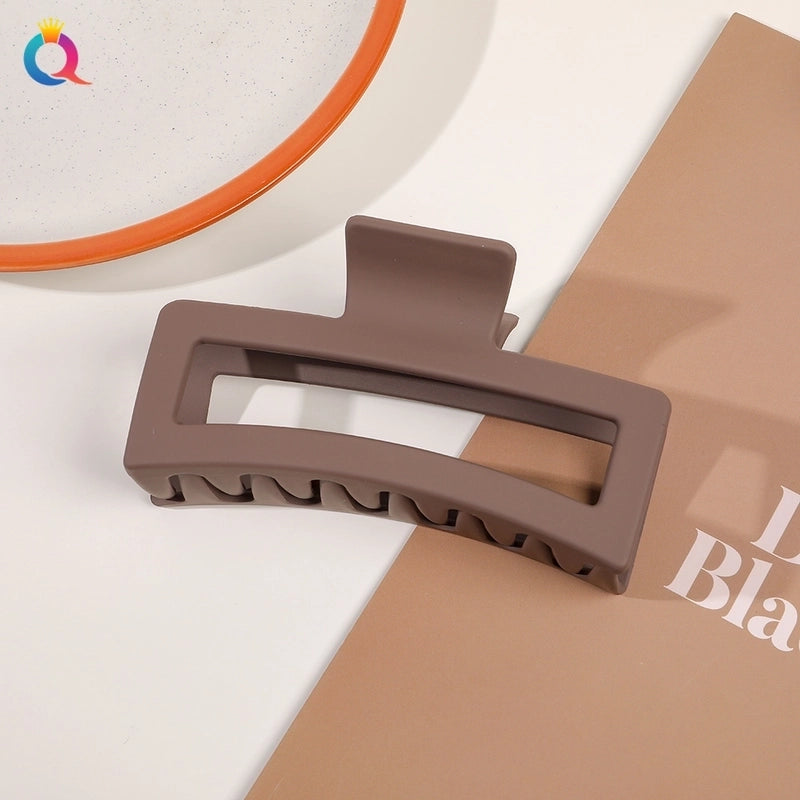 Minimalist Solid Color Plastic Hair Claws