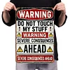 Warning - Vintage Metal Signs(12*16Inch) - Warning