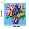 DIY Pre-Framed Flower Button Art Canvas Kit