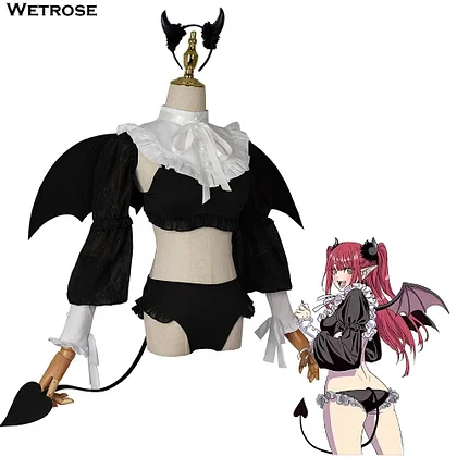[Wetrose] In Stock Marin Kitagawa Liz kyun Cosplay Costume My Dress-Up Darling Demon Devil Girl Hot Sexy Phantom Anime Halloween Cos