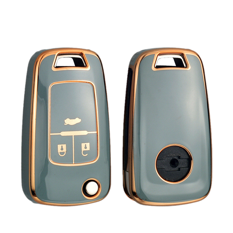 TPU Car Folding Key Case Cover Shell Fob for Chevrolet caesarcar dxncar